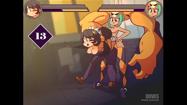 Cerebella se folla a Filia en una “Pelea callejera” Animación de Diives